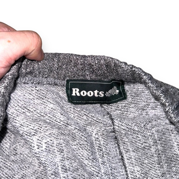 Roots athletic Canada women sweatpants classic gray cotton Cozy casual large - Picture 6 of 8